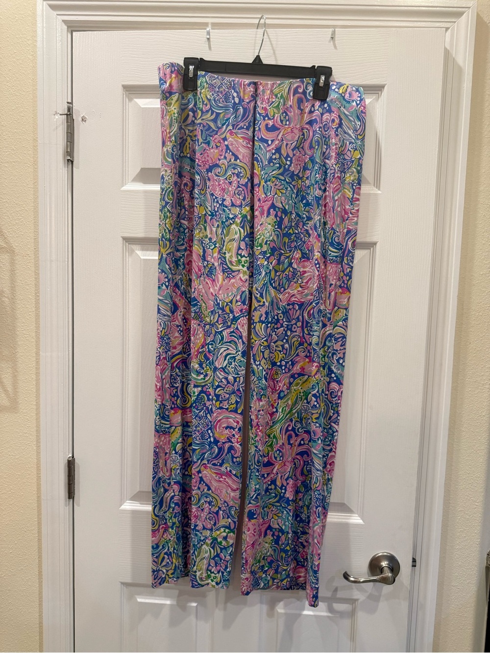 Lilly Pulitzer Wide Leg Palazzo Pants in Blue, Pink, Green